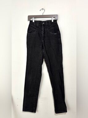 Rocky Mountain Vintage 80/90s High Rise Mom Black Colored Denim Jeans 5/6